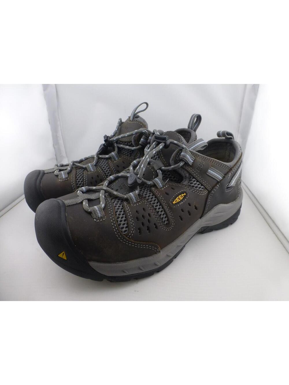 KEEN Utility Detroit XT Steel Toe Work Shoes Women's 8.5W Brown Leather SafetyM3